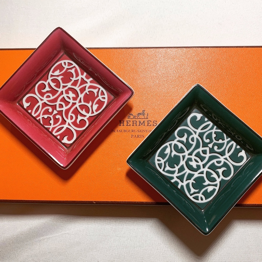 Hermes Porcelain Ashtrays (set of two)